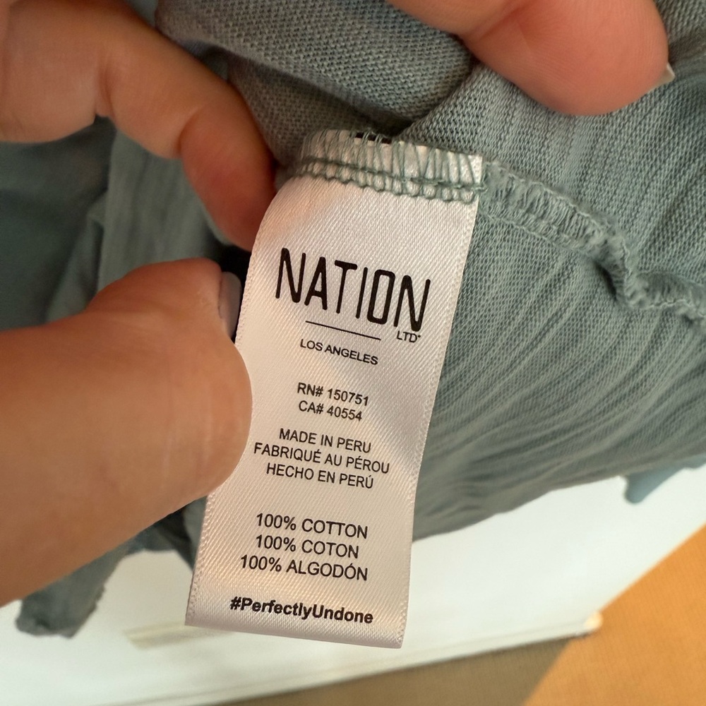 Nation LTD Xenia Ruffled Sleeve Top - Picture 6 of 7